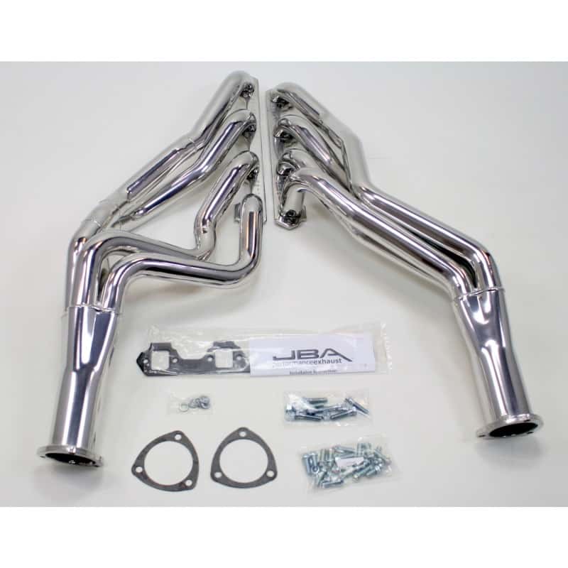JBA — JBA 65-73 Ford Mustang 260-302 SBF 4 Speed C4/C6/AOD 1-3/4in Primary Silver Long Tube Header
Long Tube Header - view 2