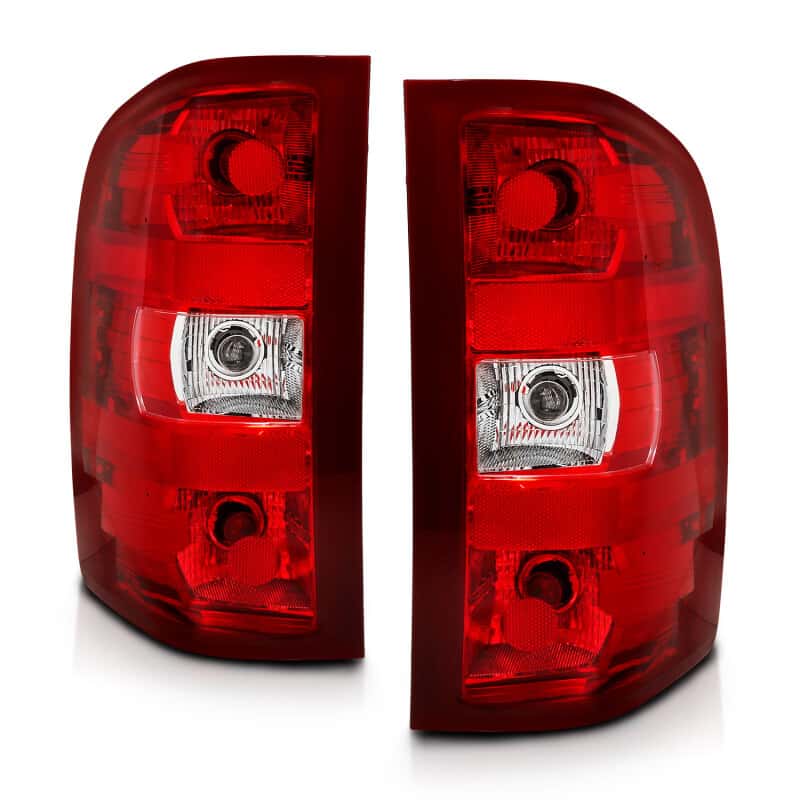 ANZO — ANZO 2007-2013 Chevy Silverado Taillight Red/Clear Lens (OE Replacement) - view 2