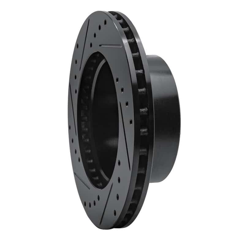 R1 Concepts — R1 90-99 Jeep Cherokee Front Right Drilled & Slotted Black Brake Rotor
R1 Brake Rotor Drill - view 4