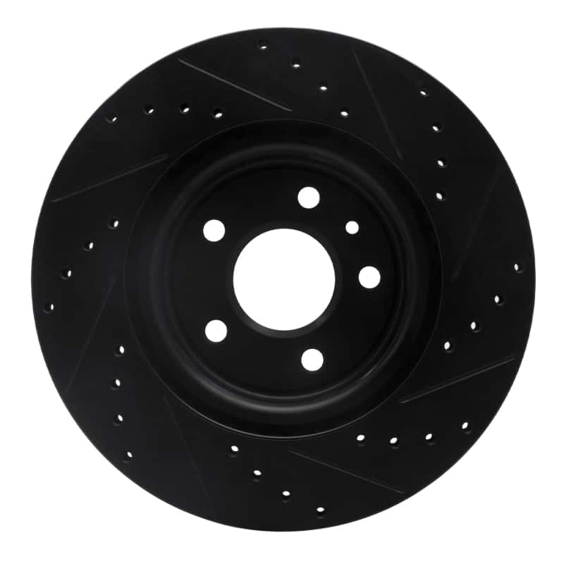 R1 Concepts — R1 09-10 Ford Taurus SHO Front Left Drilled & Slotted Black Brake Rotor
R1 Brake Rotor Drill - view 5