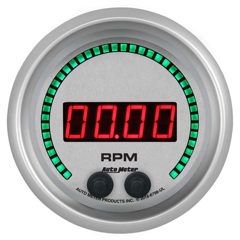 AutoMeter — Autometer 85.7mm Silver 0-16K RPM Tachometer Ultra-Lite Elite Digital Gauge - view 1