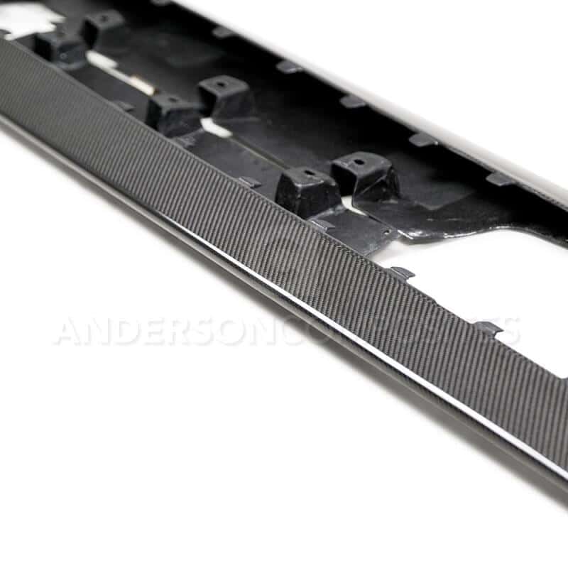 Anderson Composites — Anderson Composites 2020 Ford Mustang Shelby GT500 Carbon Fiber Rocker Panel Splitters - view 3