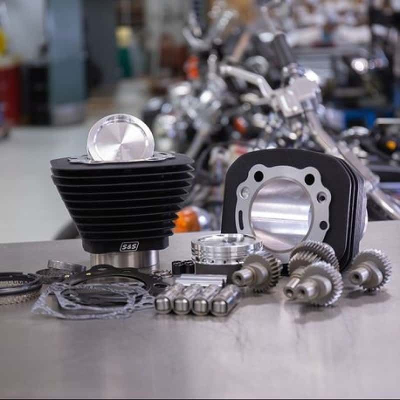 S&S Cycle — S&S Cycle 00-21 Sportster Models 883cc to 1200cc Hooligan Kit - Wrinkle Black - view 1