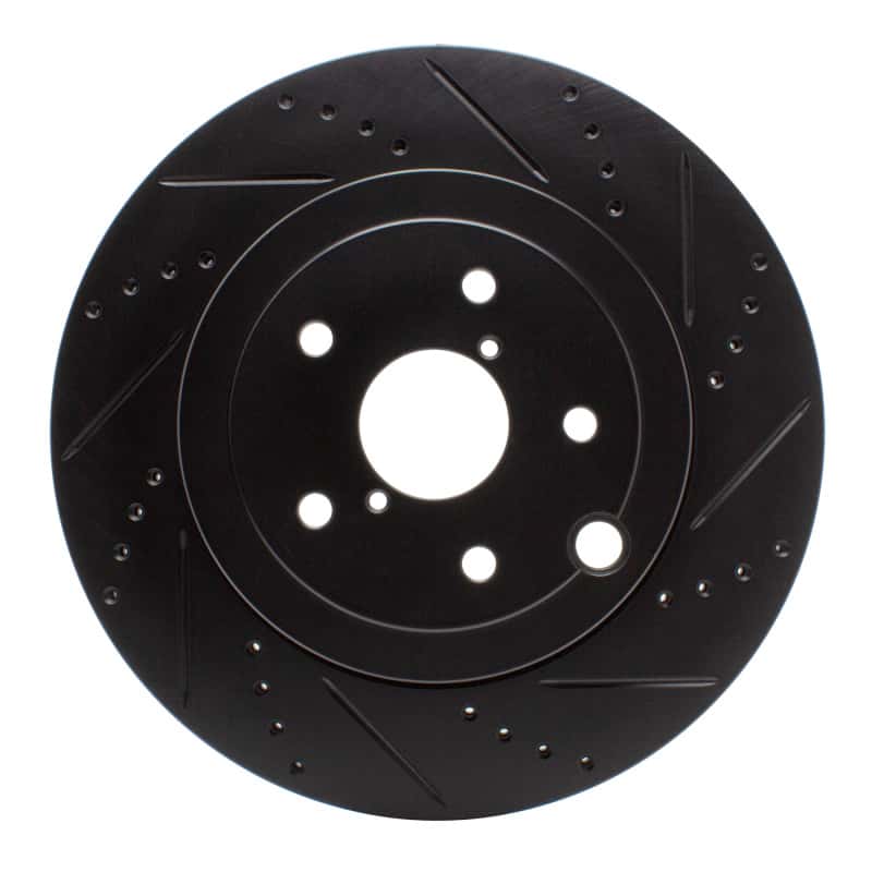 R1 Concepts — R1 18-25 Subaru WRX Rear Right Drilled & Slotted Black Brake Rotor
R1 Brake Rotor Drill - view 1