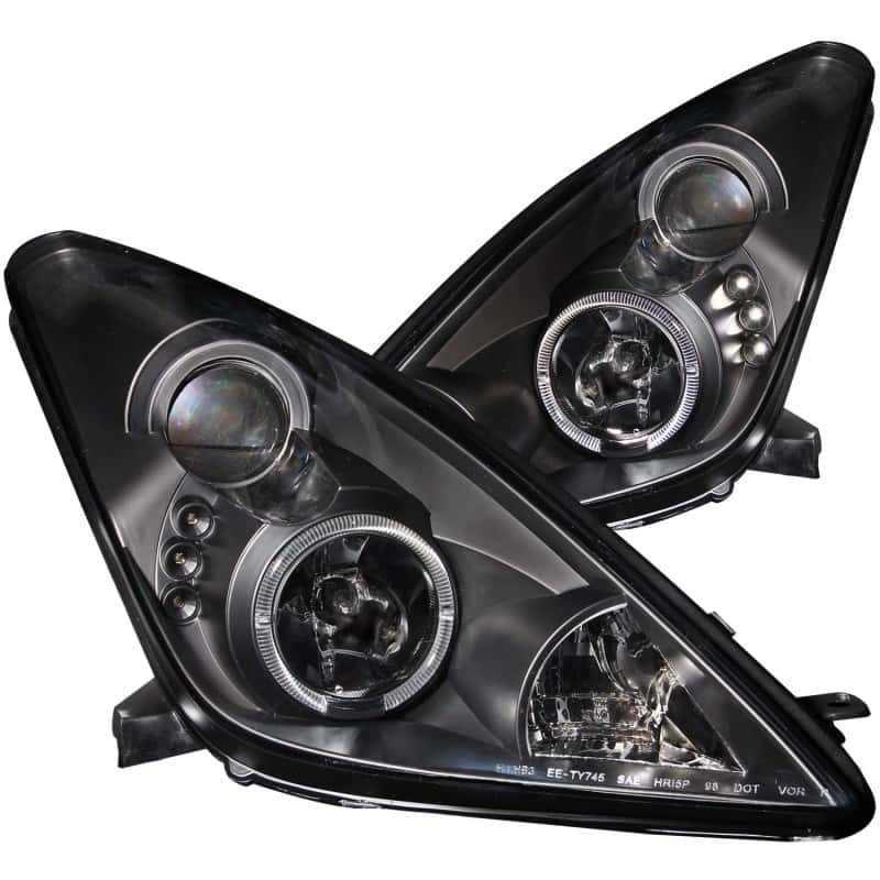 ANZO — ANZO 2000-2005 Toyota Celica Projector Headlights w/ Halo Black
Head Light Set
HdLtSet - view 1
