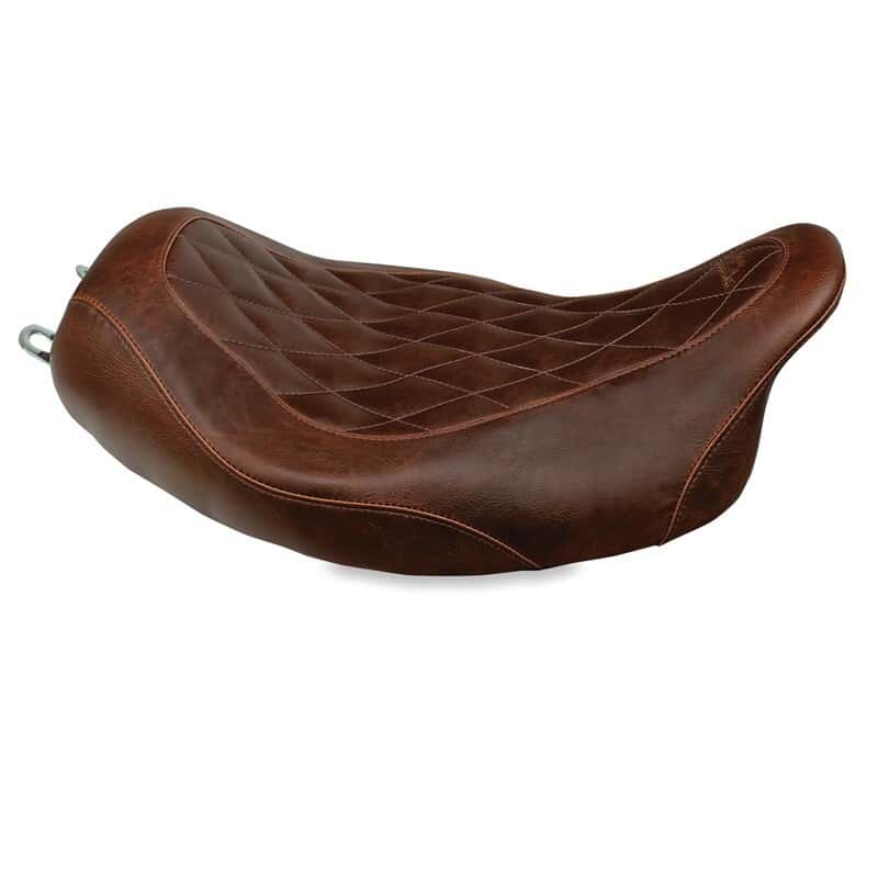 Mustang Motorcycle — Mustang 97-07 Harley Rd King,06-07 Str Glide,00-05 Eagle Tripper Solo Seat - Brown - view 2