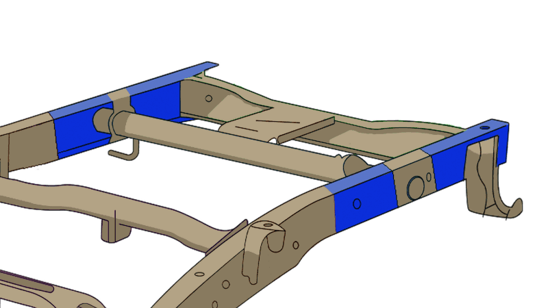 RustBuster — Rust Buster 2007-2018 Chevy Silverado/GMC Sierra Rear Frame Repair Kit - Left - view 9