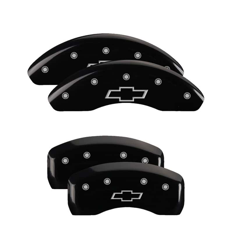 MGP — MGP 4 Caliper Covers Engraved Front & Rear Bowtie Black finish silver ch
Caliper Covers - view 1