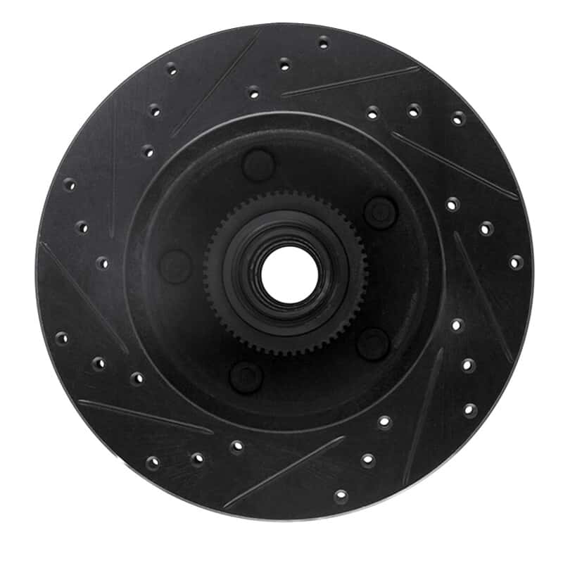 R1 Concepts — R1 94-03 Ford E-150 Club Wagon Front Right Drilled & Slotted Black Brake Rotor
R1 Brake Rotor Drill - view 5