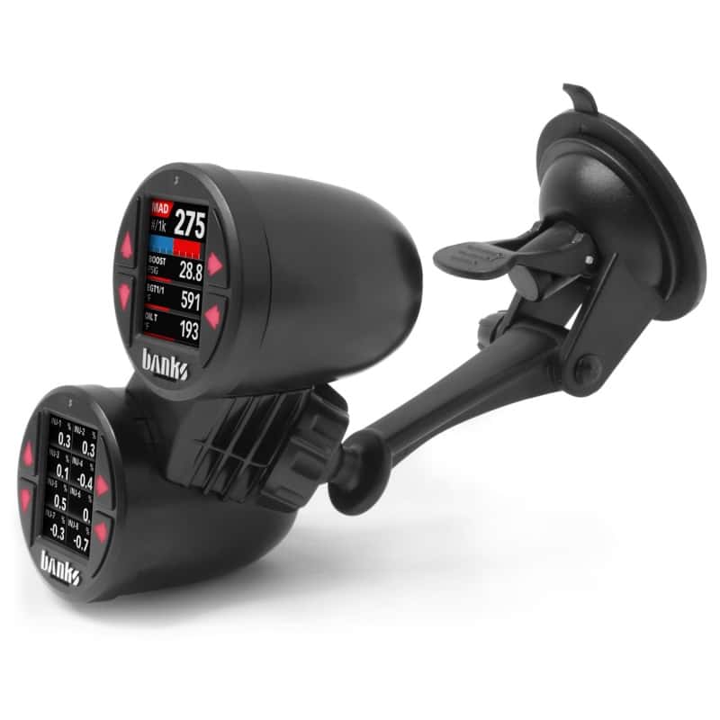 Banks Power — Banks Power Dual Gauge Pod Suction Mount For iDash 1.8 And 52mm Gauges
Gauges/Mounting - view 1