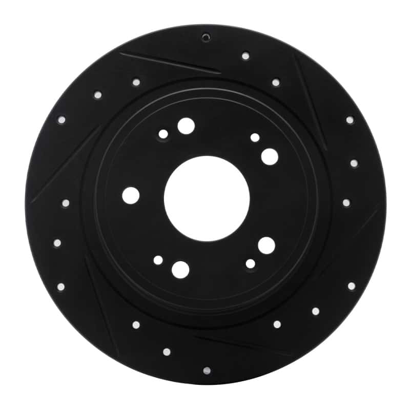 R1 Concepts — R1 05-17 Honda Accord Rear Right Drilled & Slotted Black Brake Rotor
R1 Brake Rotor Drill - view 1