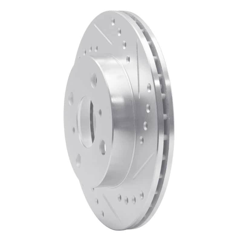 R1 Concepts — R1 99-05 Toyota Echo Front Right Drilled & Slotted Silver Brake Rotor
R1 Brake Rotor Drill - view 2