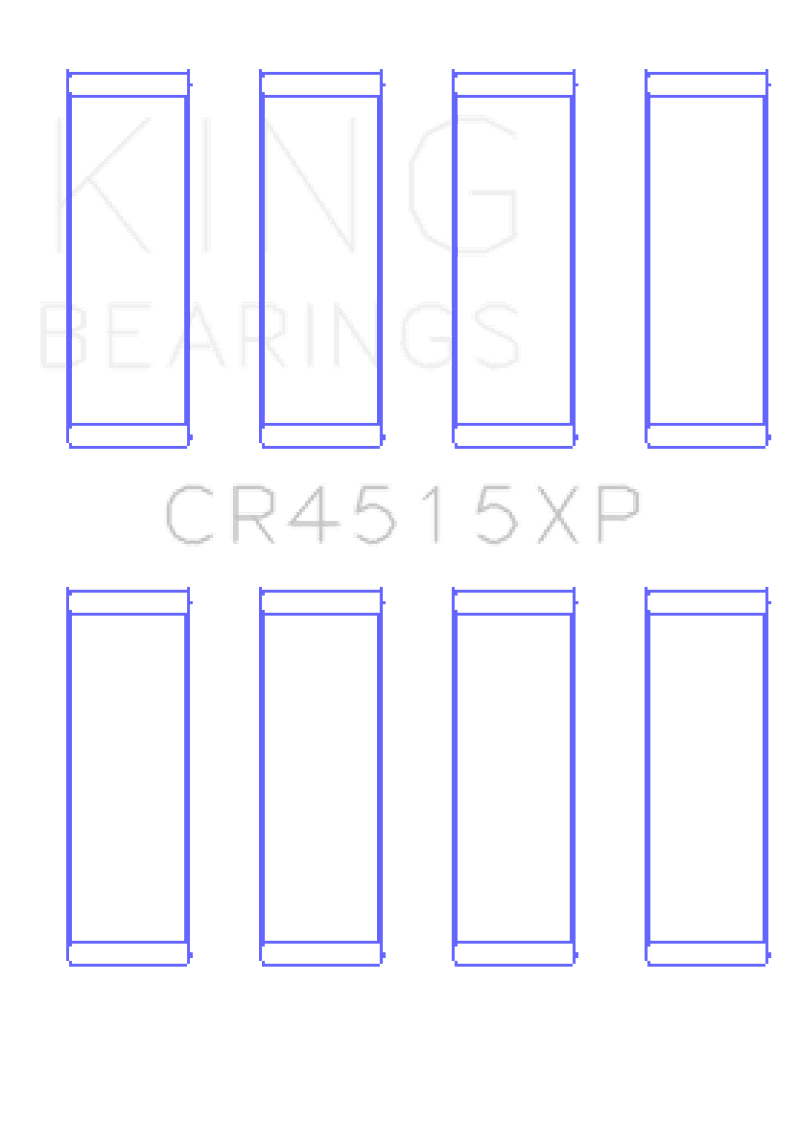 King Engine Bearings — King Ford/Mazda Duratec 121ci 2.0L 16V (Size 0.25) Connecting Rod Bearings (Set of 4)
Engine Bearing - view 2