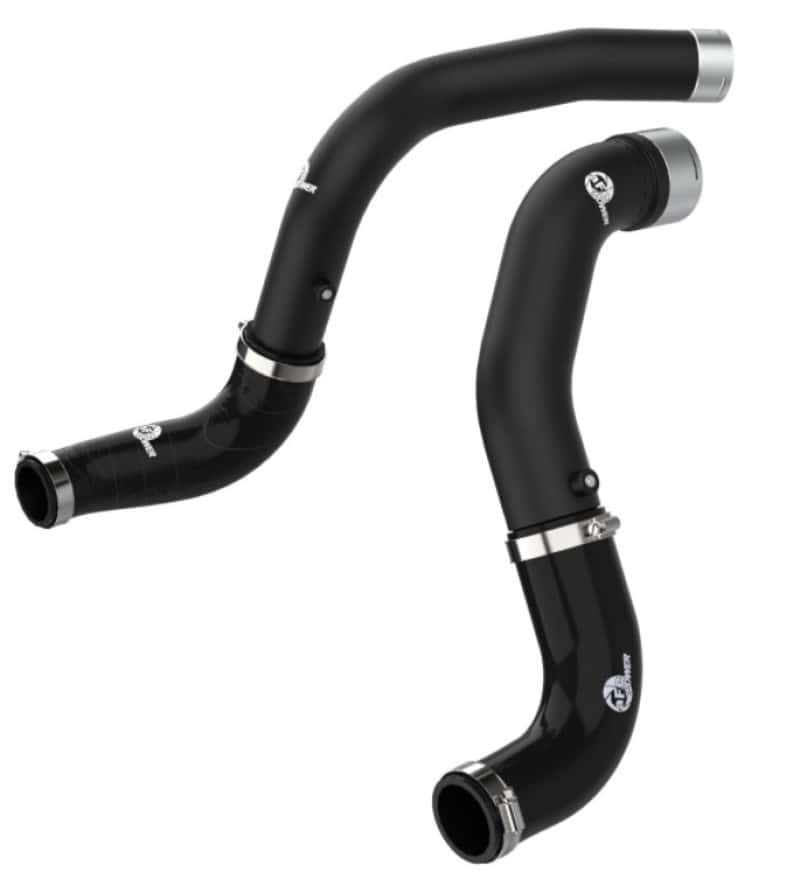 aFe — aFe BladeRunner Black 3in Intercooler Hot & Cold Side Pipe Kit 20-21 Jeep Wrangler V6-3.0L (td)
Charge Pipe Kit - view 2
