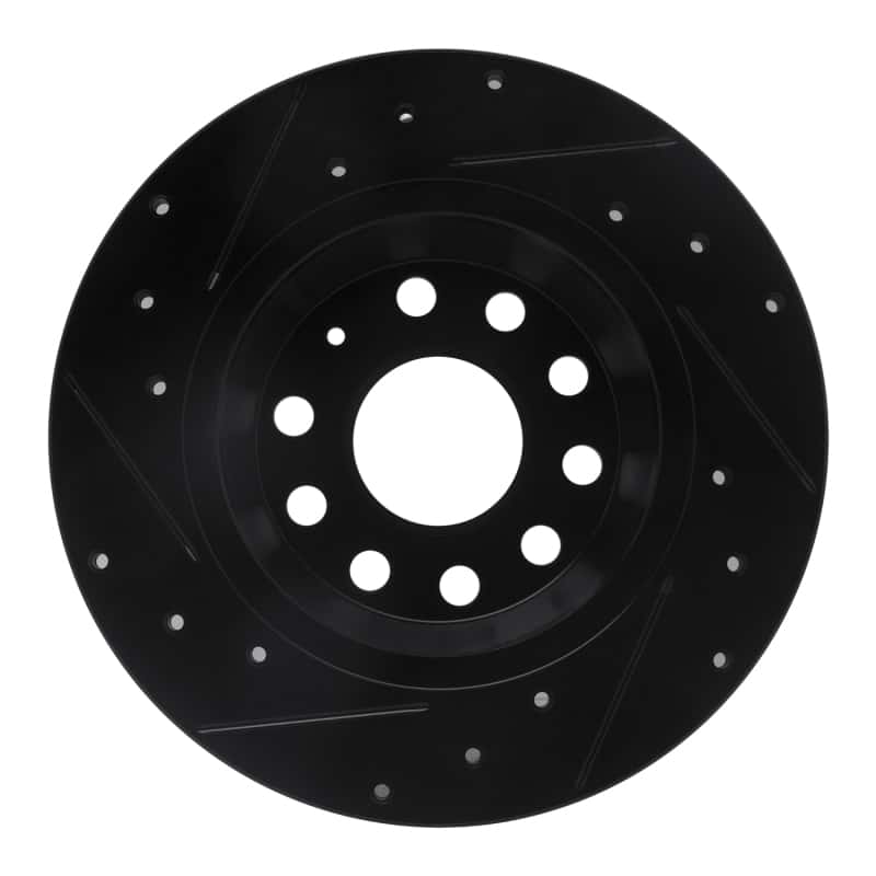 R1 Concepts — R1 05-18 Audi A3 Rear Right Drilled & Slotted Black Brake Rotor
R1 Brake Rotor Drill - view 5