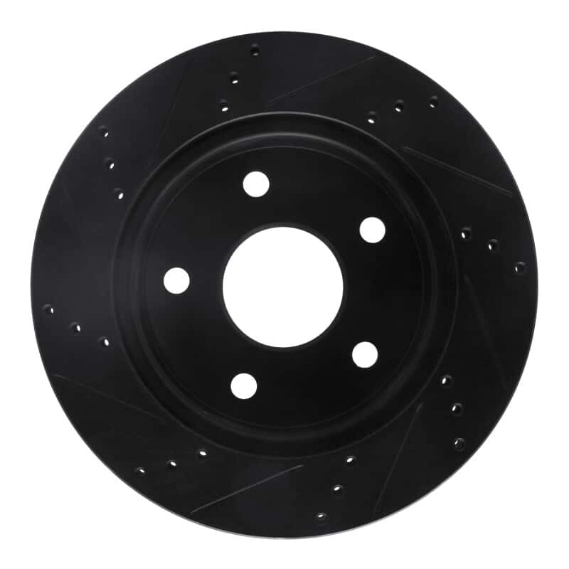 R1 Concepts — R1 05-11 Dodge Dakota RWD Front Right Drilled & Slotted Black Brake Rotor
R1 Brake Rotor Drill - view 5