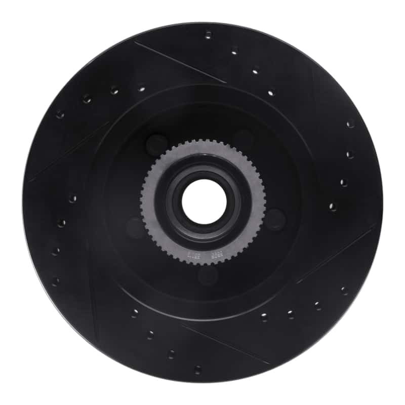 R1 Concepts — R1 1992-2002 Chevrolet C1500 Suburban Front Left Drilled & Slotted Black Brake Rotor
R1 Brake Rotor Drill - view 5