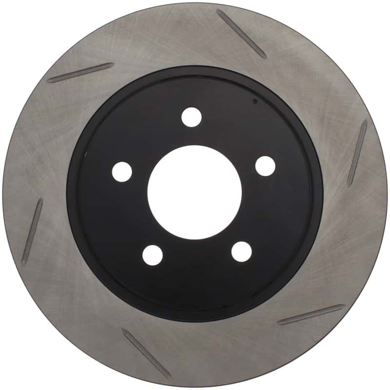 Stoptech — StopTech Power Slot 05-10 Mustang V6/4.0L / GT V8-4.6L Rear Left Slotted Rotor
Sport Slotted Rotor
Disc Brake Rotor - view 1