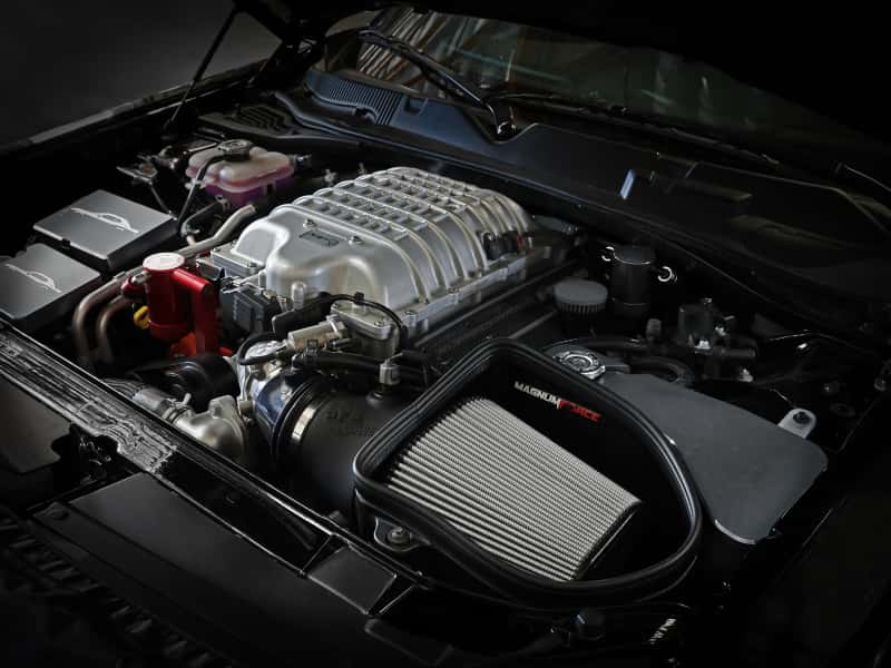 aFe — aFe 19-23 Dodge Challenger Hellcat V8-6.2L Magnum FORCE Stage2 Cold Air Intake System w/Pro DRY S
Magnum FORCE Intake - view 9