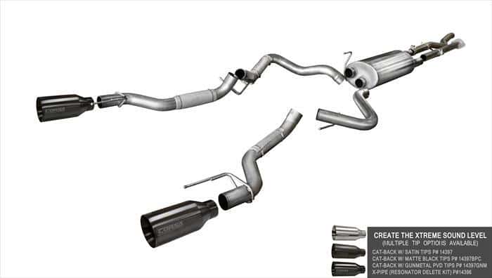 CORSA Performance — Corsa 2017-2020 Ford F-150 Raptor 3.5L V6 Super Cab / Super Crew Cab 3.0in Muffler Upgrade Kit
Exhaust - view 7