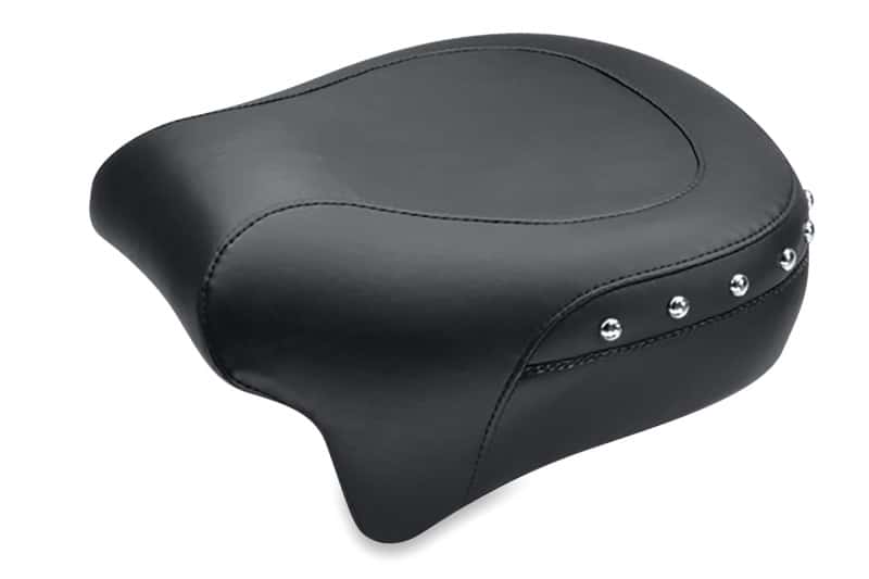 Mustang Motorcycle — Mustang 08-21 Harley Electra Glide,Rd Glide,Rd King,Str Glide Pass Seat(13.5wide)/Studs - Black - view 1