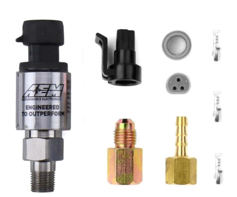 AEM — AEM 6.5 BAR MAP or 100 PSIG Stainless Steel Sensor Kit
Sensors/Connectors
Sensor Kit - view 9