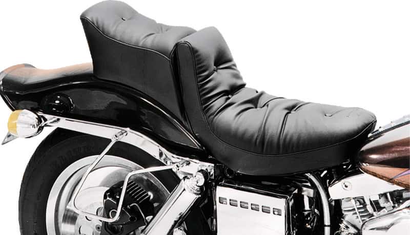 Mustang Motorcycle — Mustang 93-03 Harley Dyna Wide Glide Tank Bib - Black - view 2
