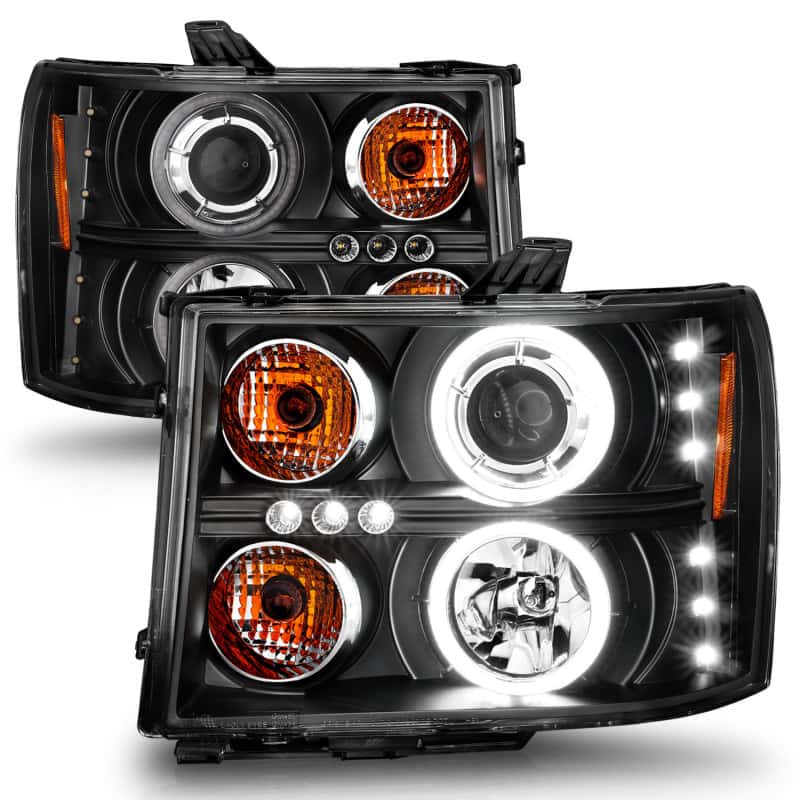ANZO — ANZO 2007-2013 GMC Sierra 1500 Projector Headlights w/ Halo Black
Head Light Set
HdLtSet - view 15