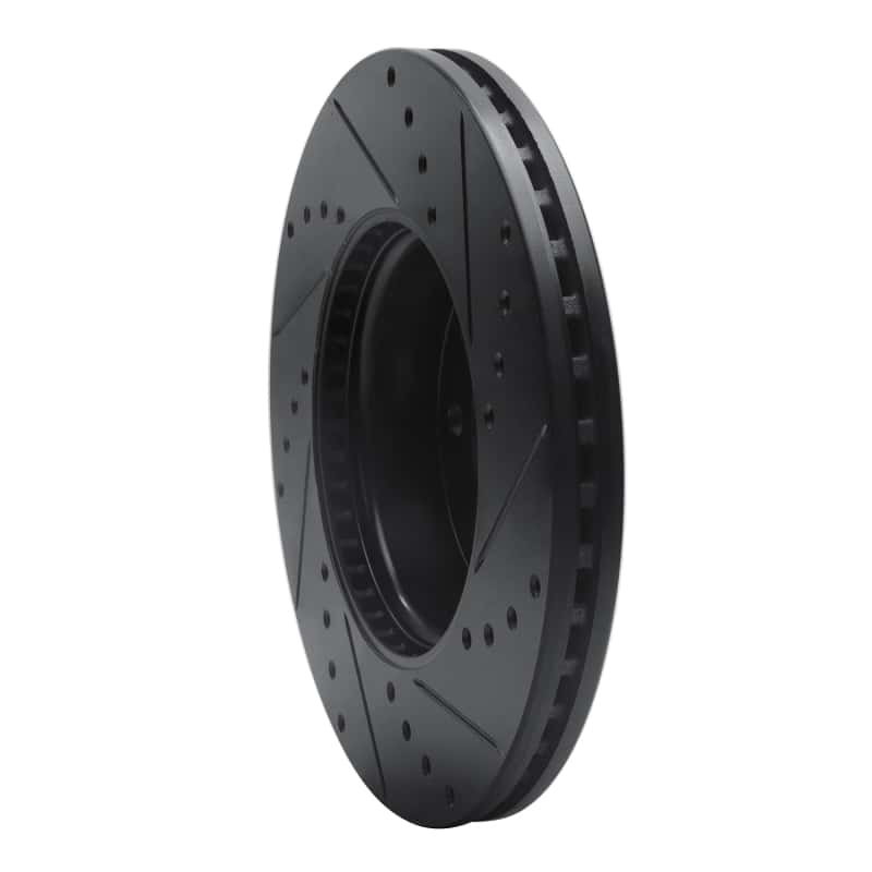 R1 Concepts — R1 13-25 Cadillac ATS Front Left Drilled & Slotted Black Brake Rotor
R1 Brake Rotor Drill - view 4