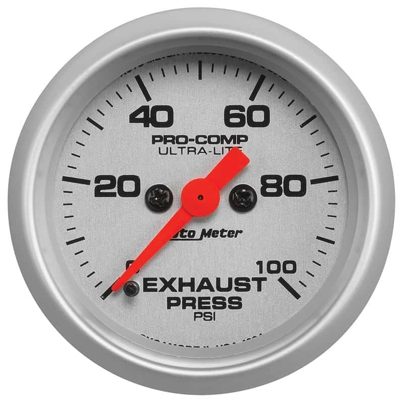 AutoMeter — Autometer Ultra-Lite 2-1/16in 100PSI Exhaust Pressure Digital Stepper Motor Gauge
2-1/16" EXHAUST PRES - view 2