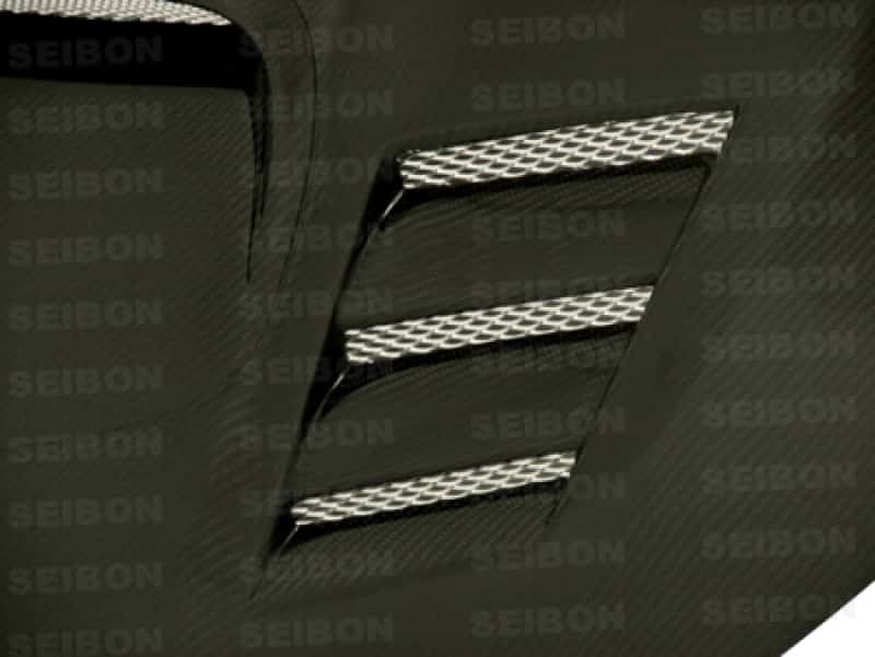 Seibon — Seibon 08-09 Subaru WRX/STi CWII-style Carbon Fiber Hood - view 8