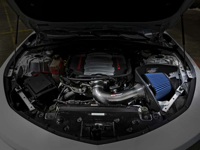 aFe — aFe Track Series Carbon Fiber Pro 5R AIS - 16-19 Chevrolet Camaro SS V8-6.2L
Track Series Intake - view 6