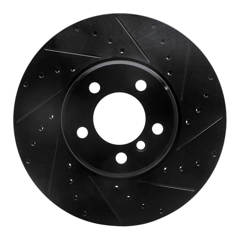 R1 Concepts — R1 03-05 Land Rover Range Rover Front Right Drilled & Slotted Black Brake Rotor
R1 Brake Rotor Drill - view 1