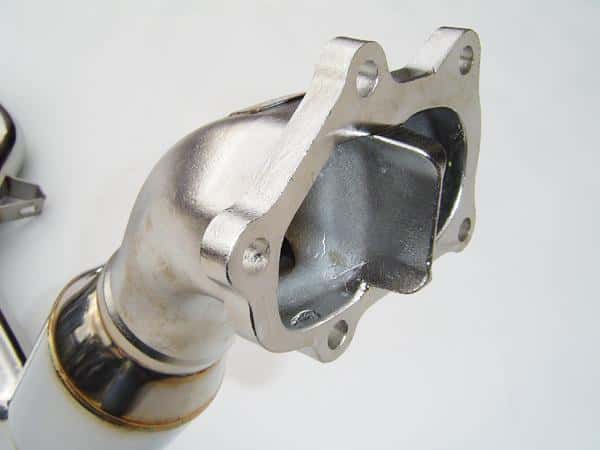 Invidia — Invidia 02-07 WRX/STi Polished Divorced Waste Gate Downpipe with High Flow Cat - view 4