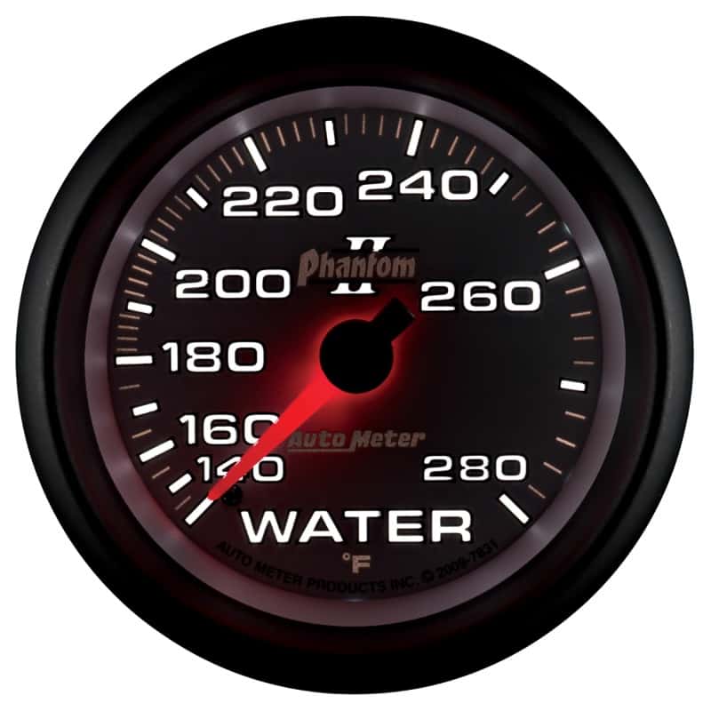 AutoMeter — Autometer Phantom II 2-5/8in 140-280 Degree F Mechanical Water Gauge
2-5/8" WATER TEMP, 1 - view 10