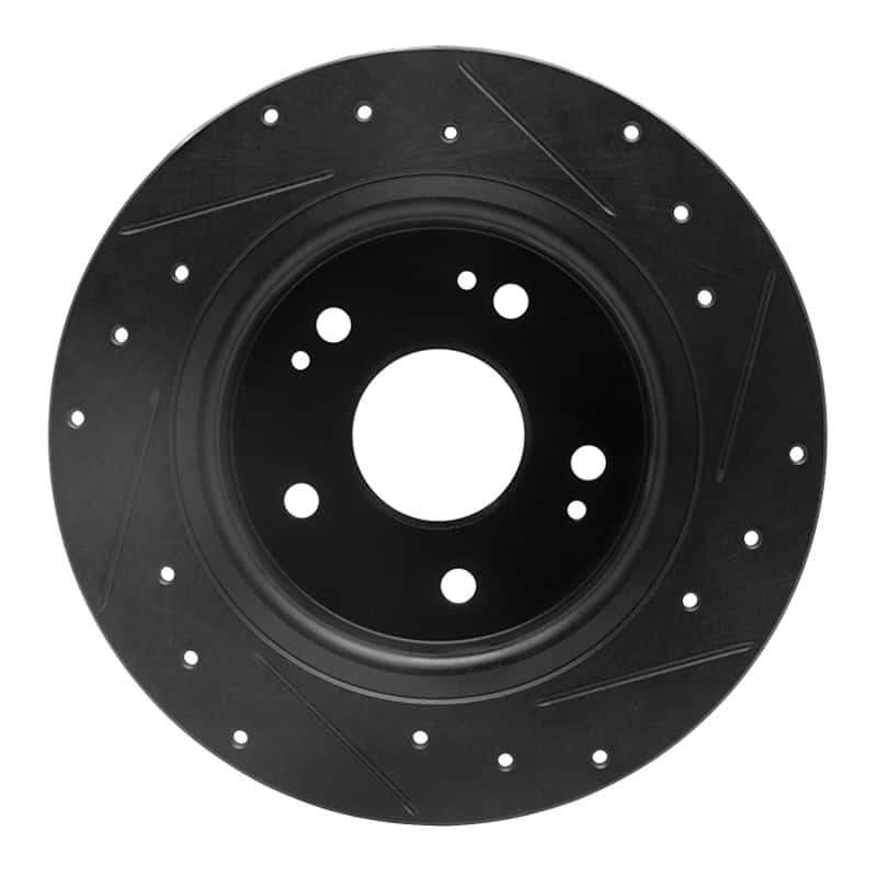 R1 Concepts — R1 2016-2025 Honda Accord Sedan Rear Left Drilled & Slotted Black Brake Rotor
R1 Brake Rotor Drill - view 5