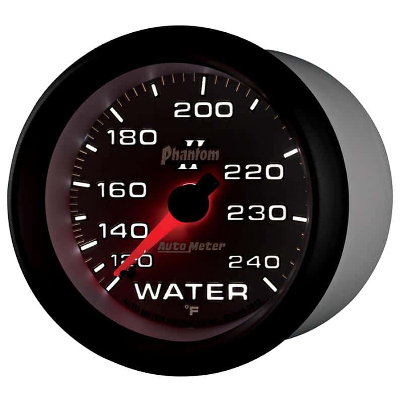 AutoMeter — Autometer Phantom II 2-5/8in 120-240 Degree F Mechanical Water Gauge
2-5/8" WATER TEMP, 1 - view 4