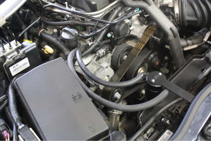 J&L — J&L 12-15 Chevrolet Camaro ZL1 6.2L Passenger Side Oil Separator 3.0 - Black Anodized
Oil Separator - view 2