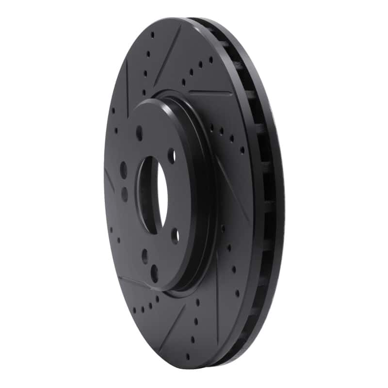 R1 Concepts — R1 96-11 Chrysler Crossfire Front Left Drilled & Slotted Black Brake Rotor
R1 Brake Rotor Drill - view 2