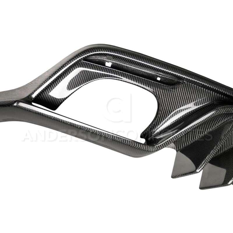 Anderson Composites — Anderson Composites 15-17 Ford Mustang Type-AR Rear Diffuser Quad Tip
Tailpipe Kit - view 5