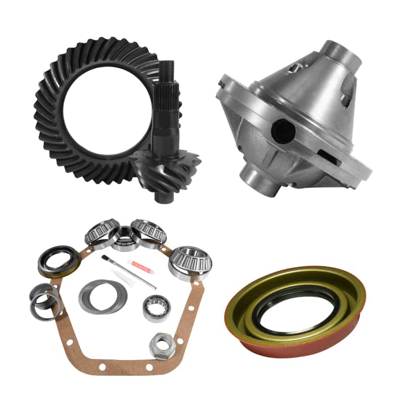Yukon Gear & Axle — Yukon Gear 10.5in GM 14 Bolt 4.11 Rear Ring & Pinion Install Kit 30 Spline Positraction
Gear & Install Pkg
Gear/Install Pkg - view 1