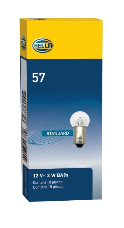 Hella — Hella Bulb 57 12V 3W BA9s G4.5
57 Incan Bulb - view 9