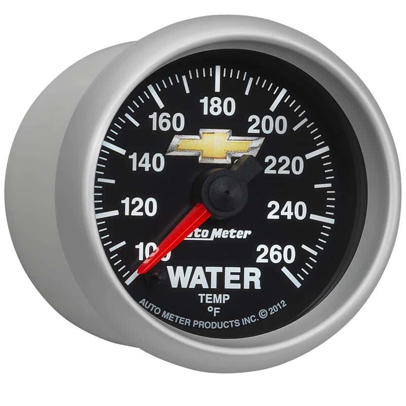 AutoMeter — AutoMeter Gauge Water Temp 2-1/16in. 100-260 Deg. F Digital Stepper Motor Chevy Gold Bowtie
GA 2" WTMP 260F COPO - view 6