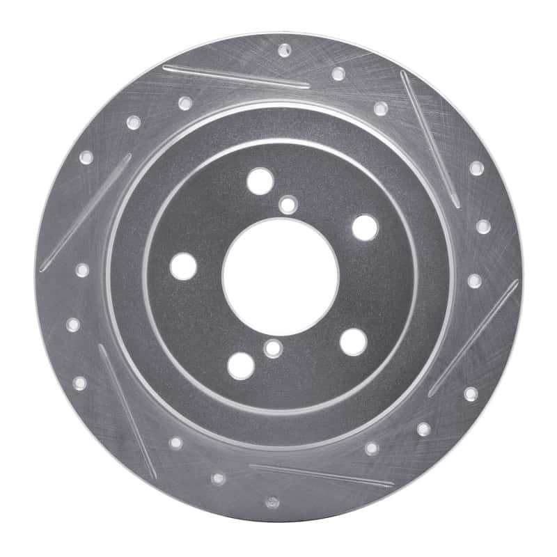R1 Concepts — R1 90-08 Saab 9-2X Rear Right Drilled & Slotted Silver Brake Rotor
R1 Brake Rotor Drill - view 1