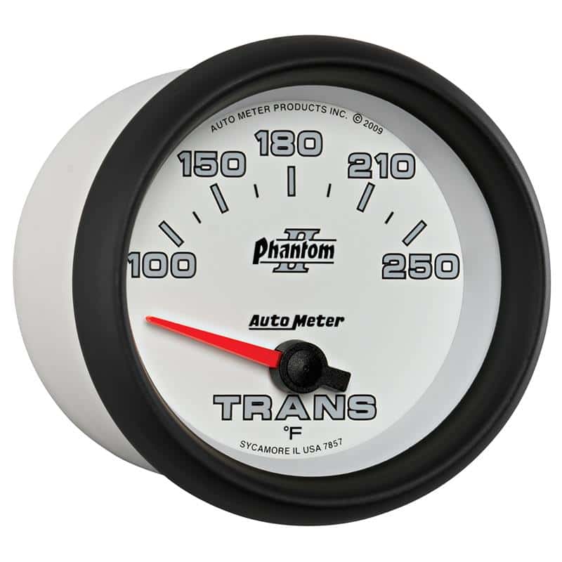 AutoMeter — AutoMeter Gauge Transmission Temp 2-5/8in. 100-250 Deg. F Electric Phantom II
2-5/8" TRANS TEMP, 1 - view 6