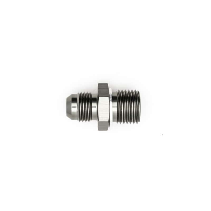DeatschWerks — DeatschWerks 6AN Male Flare to M16 X 1.5 Male Metric Adapter (Incl. Crush Washer) - Titanium - view 2
