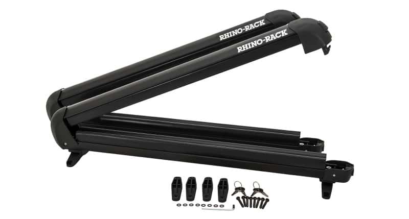 Rhino-Rack — Rhino-Rack Universal Ski/Snowboard Carrier - Fits 6 Pairs of Skis or 4 Snowboards - Black - view 2