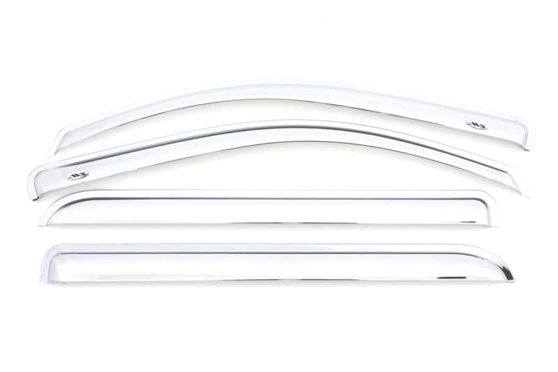 AVS — AVS 15-18 Chevy Silverado 2500 Crew Cab Ventvisor Front & Rear Window Deflectors 4pc - Chrome
CHROME VENTVISO 4 PC
Side Window Vent - view 1