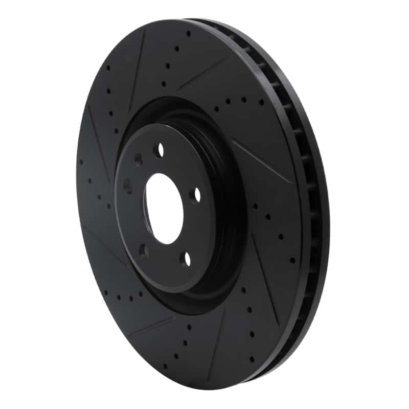 R1 Concepts — R1 12-18 Audi A7 Quattro Front Left Drilled & Slotted Black Brake Rotor
R1 Brake Rotor Drill - view 2