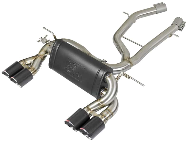 aFe — aFe MACH Force-Xp 2-1/2in Stainless Steel Axle Back Exhaust w/CF 15-19 BMW M3/M4 (F80/82/83)
Axle-Back Exhaust - view 1